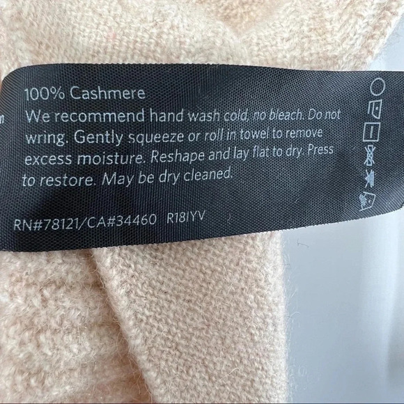 Eileen Fisher Rib Knit 100% Cashmere Hi-Lo Turtleneck Sweater Sz XXS Italy - Picture 11 of 11